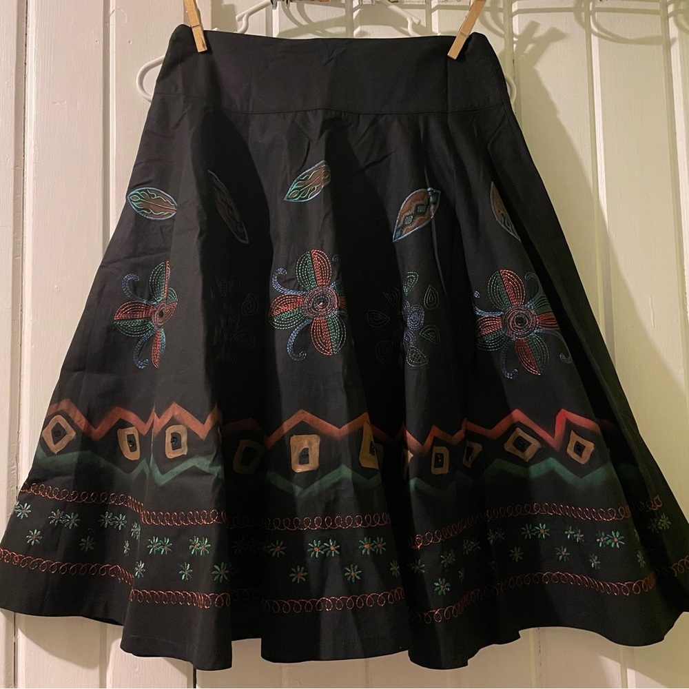 Embroidered Bling Skirt-Chinese Brand-Large(Verify Measurements) Nwot